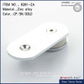 180 Degree Wall to Glass Round Railing Clamp with Stain/Mirror Finish